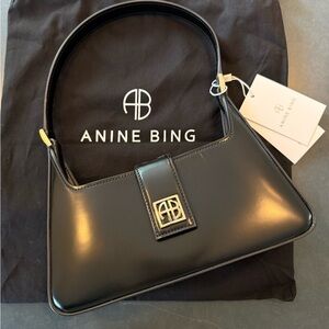 Anine Bing Black Shoulder Bag